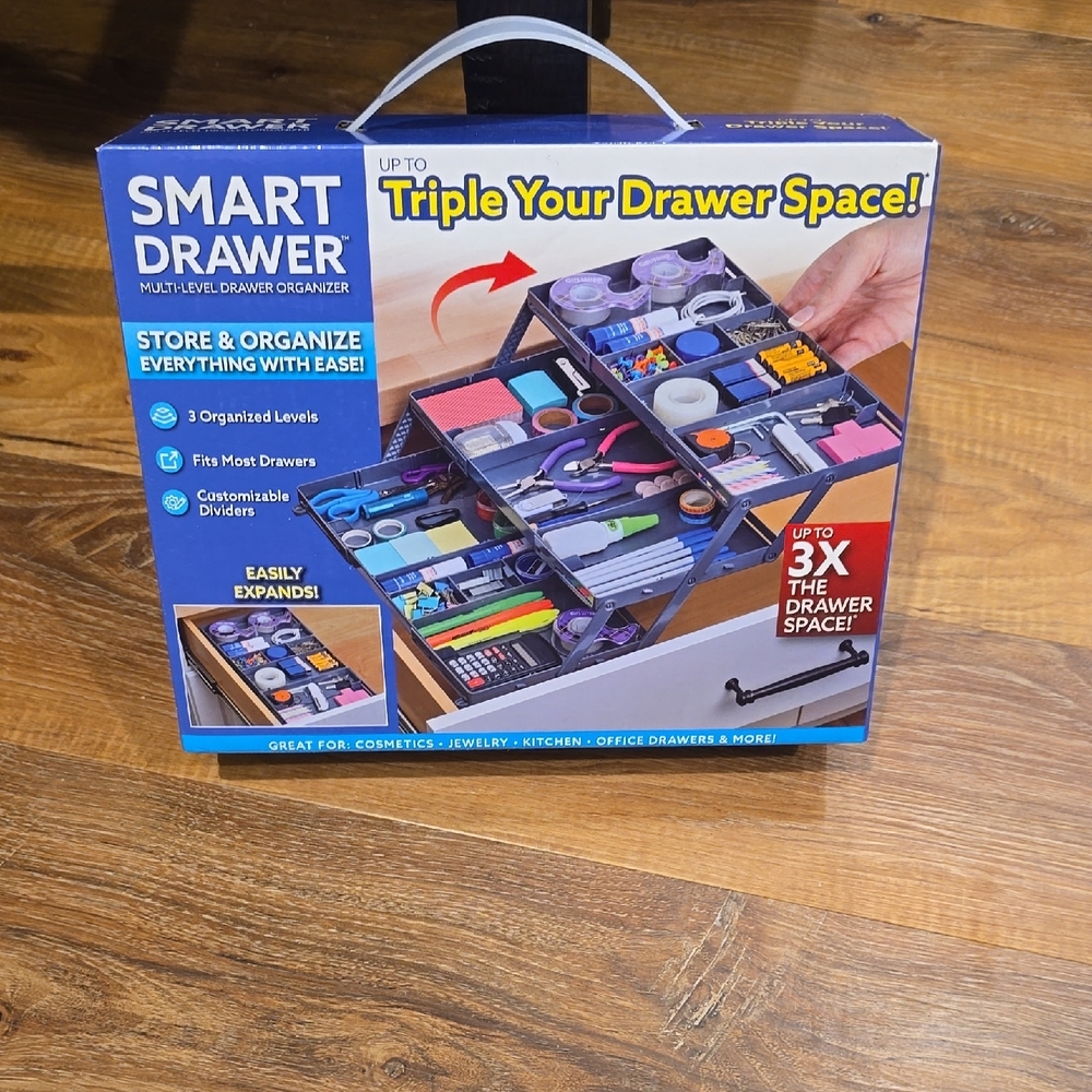 Smart Drawer Multi-Level Organizer - Blue Store - Picture 9 of 10